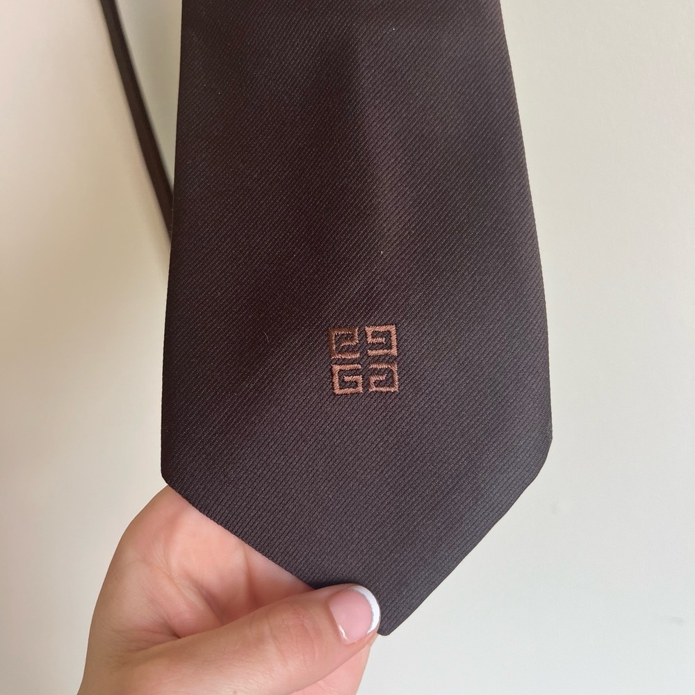 Givenchy Paris Brown Embroidered Gradient Gentlem… - image 1